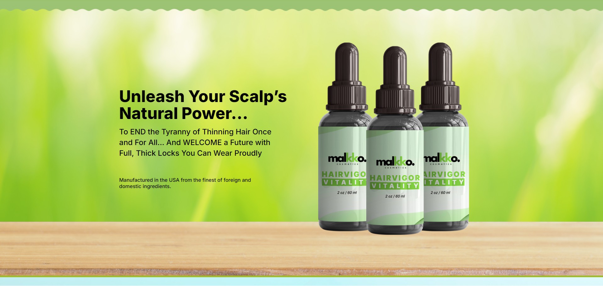 Malkko Cosmetics HairVigor Vitality Proizvod